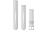 Quick Release silikoon kellarihmad (20mm) White 125-190 mm (SQ)