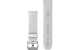 Quick Release silikoon kellarihmad (20mm) White/Silver - 126-203 mm