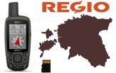 K&auml;si GPS Garmin GPSMAP 65s GPSMAP 65s + Regio Teed m&auml;lukaart