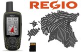 K&auml;si GPS Garmin GPSMAP 65s GPSMAP 65s + Regio Topo m&auml;lukaart