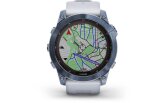 Spordikell Garmin fenix 7X Sapphire Solar - Mineral Blue DLC TI Whitestone Band