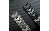 Kiirkinnitusega kellarihmad 26mm Titaanium - must