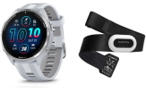 Spordikell Garmin Forerunner 965 White + HRM-Pro Plus pulsiv&ouml;&ouml;