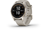 Spordikell Garmin fenix 7S PRO Solar Sapphire - Soft Gold Sand
