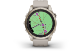 Spordikell Garmin fenix 7S PRO Solar Sapphire - Soft Gold Sand