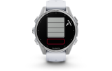 Spordikell Garmin fenix 8 43mm AMOLED Silver with Whitestone Band