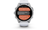 Spordikell Garmin fenix 8 43mm AMOLED Silver with Whitestone Band