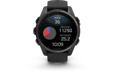 Spordikell Garmin fenix 8 43mm AMOLED Sapphire Carbon Gray DLC Ti with Black Band