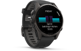 Spordikell Garmin fenix 8 43mm AMOLED Sapphire Carbon Gray DLC Ti with Black Band