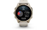 Spordikell Garmin fenix 8 43mm AMOLED Sapphire Soft Gold with Fog Gray Band