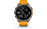 Spordikell Garmin fenix 8 47mm AMOLED Sapphire Titanium with Orange Band