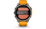 Spordikell Garmin fenix 8 47mm AMOLED Sapphire Titanium with Orange Band
