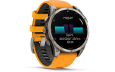 Spordikell Garmin fenix 8 47mm AMOLED Sapphire Titanium with Orange Band