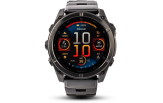 Spordikell Garmin fenix 8 47mm AMOLED Sapphire Carbon Gray DLC Ti with Black Titanium Band