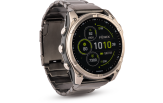 Spordikell Garmin fenix 8 47mm Solar Sapphire Titanium Yellow with Gray Titanium Band