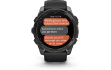 Spordikell Garmin fenix 8 51mm AMOLED Sapphire Carbon Gray DLC Ti with Black band