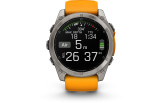 Spordikell Garmin fenix 8 51mm AMOLED Sapphire Titanium with Orange Band