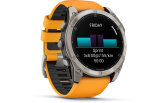 Spordikell Garmin fenix 8 51mm AMOLED Sapphire Titanium with Orange Band