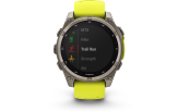 Spordikell Garmin fenix 8 47mm Solar Sapphire Titanium with Yellow Band