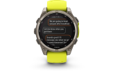 Spordikell Garmin fenix 8 47mm Solar Sapphire Titanium with Yellow Band