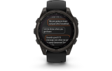 Spordikell Garmin fenix 8 47mm Solar Sapphire Carbon Gray DLC Ti with Black band