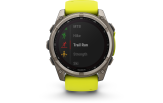 Spordikell Garmin fenix 8 51mm Solar Sapphire Titanium with Yellow Band