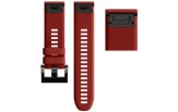 Kiirkinnitusega kellarihmad 26mm Silikoon - punane