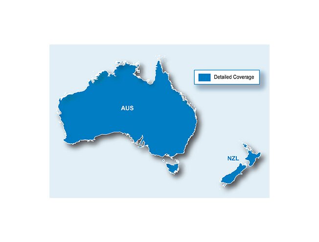 CN Austraalia ja Uus-Meremaa kaart Garmin seadmetele