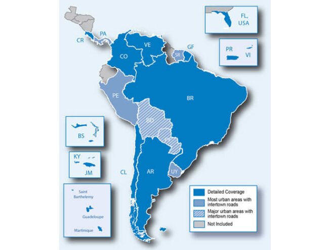 CN L&otilde;una-Ameerika m&auml;lukaart Garmin seadmetele
