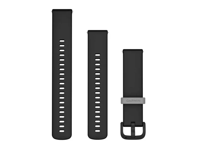 Quick Release silikoon kellarihmad (20mm) Black (VA5)