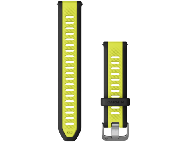 Quick Release silikoon kellarihmad (20mm) Black/Amp Yellow