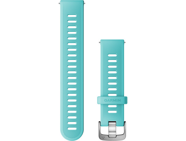 Quick Release silikoon kellarihmad (20mm) Aqua/silver - 126-203 mm