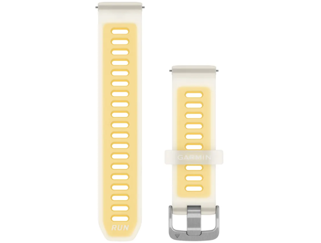 Quick Release silikoon kellarihmad (20mm) Translucent Bone/Mango