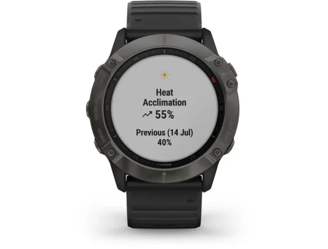 Spordikell fenix 6X Safiir - s&uuml;sinik hall DLC, musta rihmaga