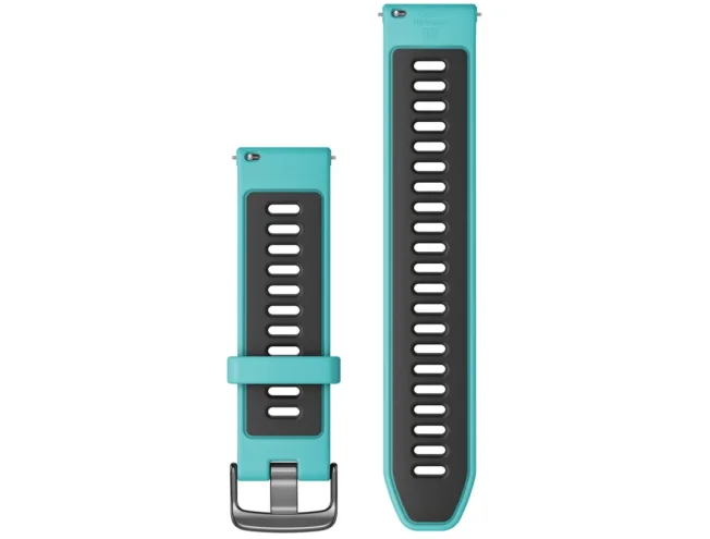 Quick Release kellarihmad (22mm) Silikoon - aqua/must 135-205 mm
