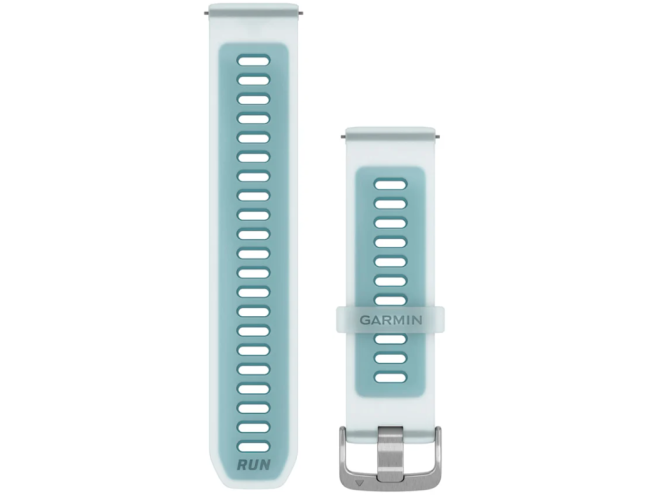 Quick Release kellarihmad (22mm) Silikoon - Translucent Whitestone/Turquoise