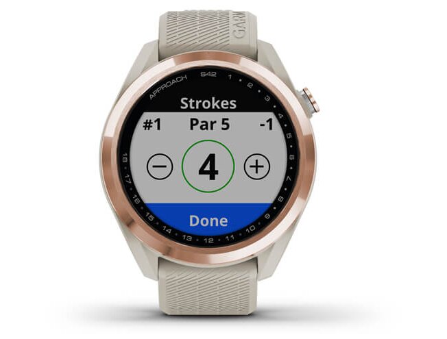 Golfikell Garmin Approach S42 rosegold/beež