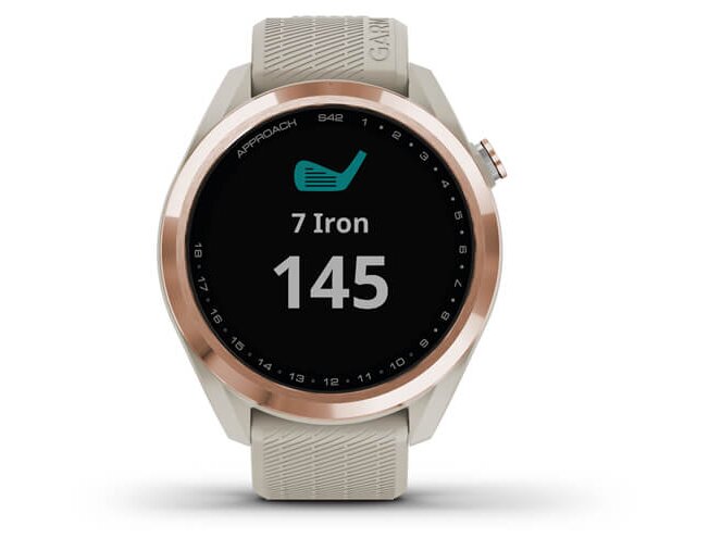 Golfikell Garmin Approach S42 rosegold/beež