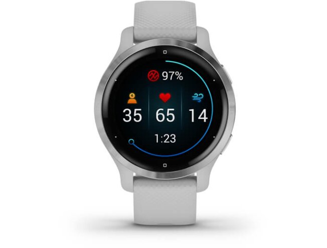 Nutikell Garmin VENU 2S Mist Grey/Silver