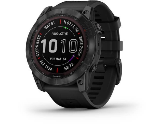 Spordikell Garmin fenix 7X Sapphire Solar - Black DLC Ti Black Band