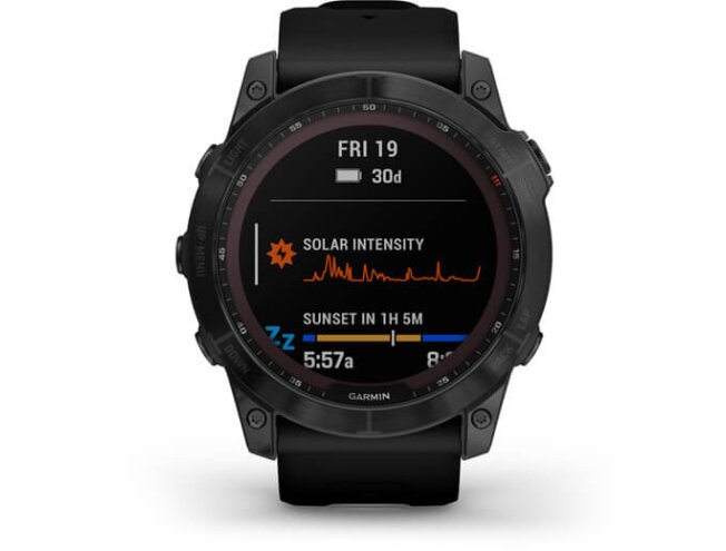 Spordikell Garmin fenix 7X Sapphire Solar - Black DLC Ti Black Band