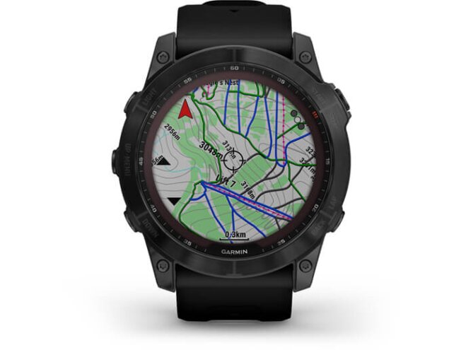 Spordikell Garmin fenix 7X Sapphire Solar - Black DLC Ti Black Band