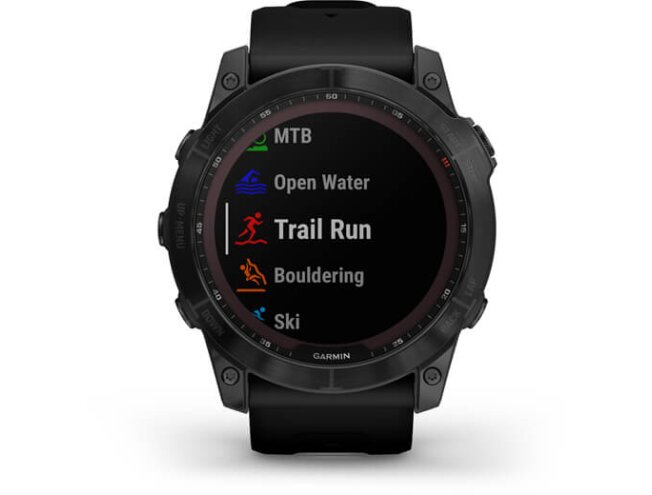 Spordikell Garmin fenix 7X Sapphire Solar - Black DLC Ti Black Band