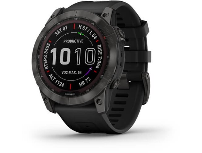 Spordikell Garmin fenix 7X Sapphire Solar - Carbon Gray DLC Ti Black Band