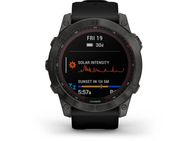 Spordikell Garmin fenix 7X Sapphire Solar - Carbon Gray DLC Ti Black Band