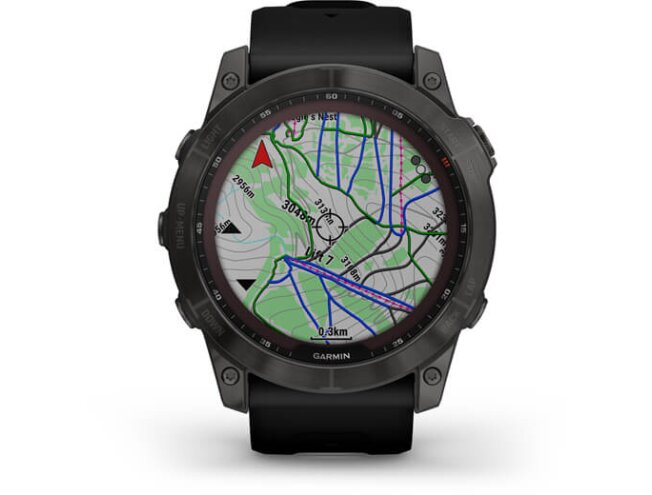 Spordikell Garmin fenix 7X Sapphire Solar - Carbon Gray DLC Ti Black Band