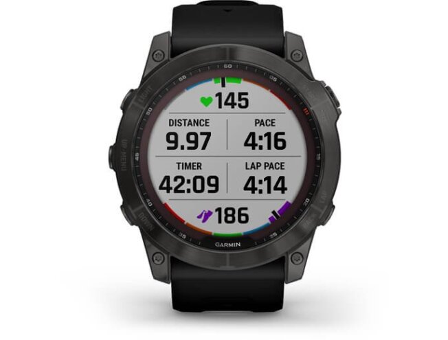 Spordikell Garmin fenix 7X Sapphire Solar - Carbon Gray DLC Ti Black Band
