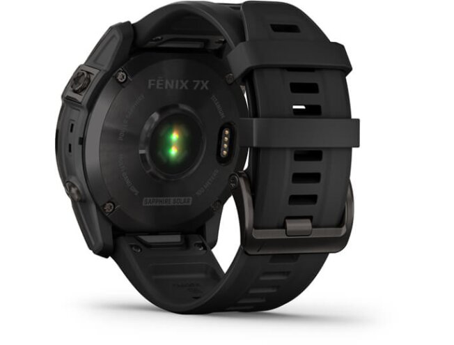 Spordikell Garmin fenix 7X Sapphire Solar - Carbon Gray DLC Ti Black Band