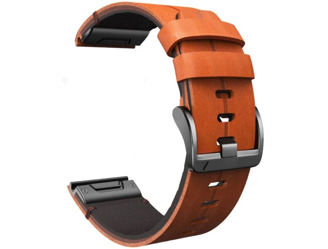 Kiirkinnitusega kellarihmad 26mm Nahk - pruun