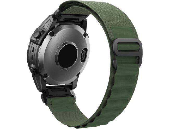 Kiirkinnitusega kellarihmad 26mm Alpine nailon - roheline